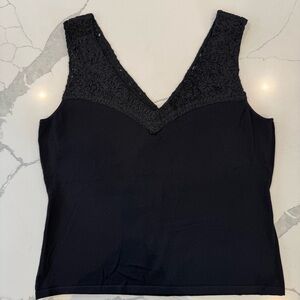 Alberto Makali Elegant Black Lace Top
